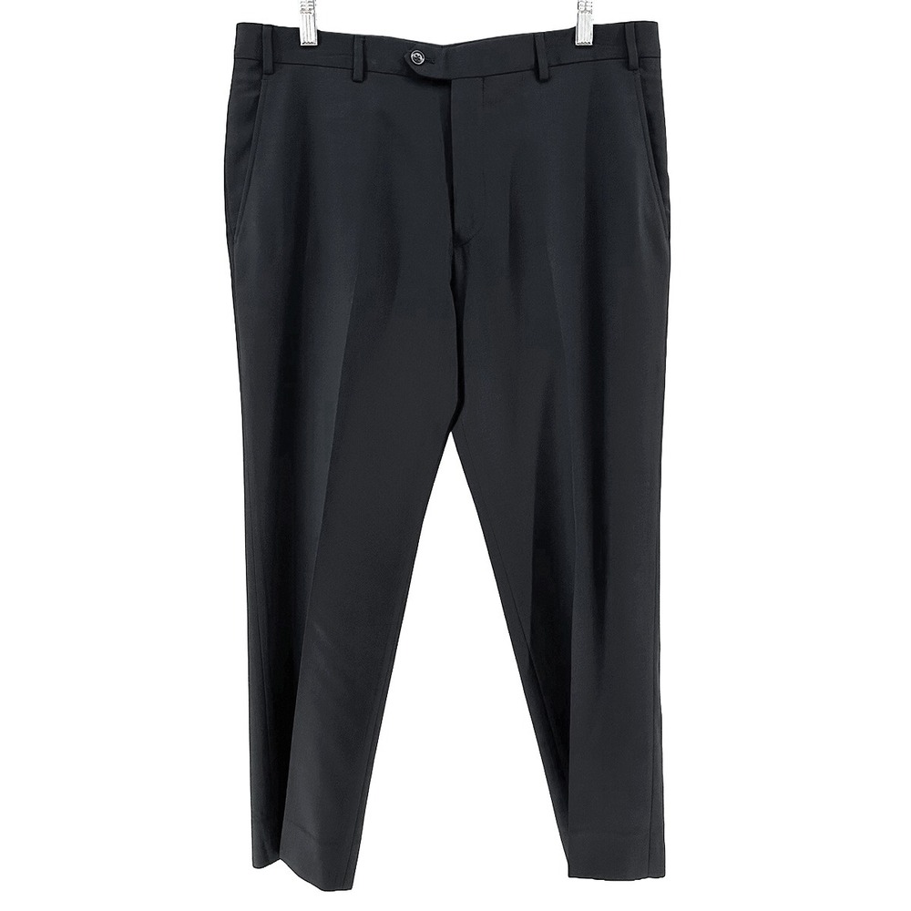 ARMANI COLLEZIONI Men's Classic Designer Dress Pants‎ • 34x29 • black • office